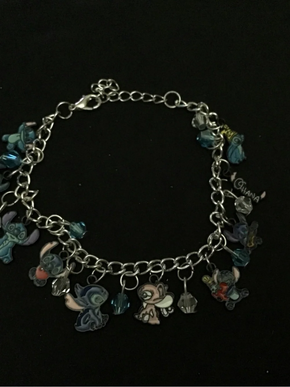 Stitch & Friends Charm Bracelet - Blue and Pink